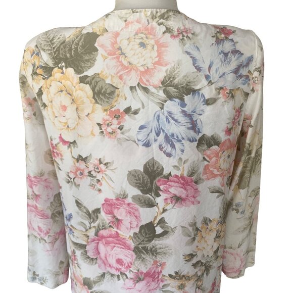 Vintage Handmade 80s 90s Floral Dress Set with Blazer - Picture 8 of 12